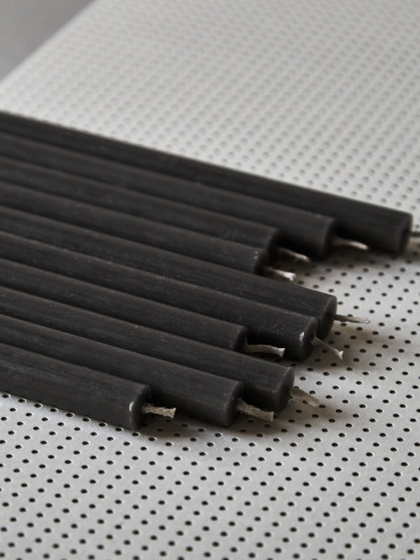 Kertelys sort, H18 cm - 12 stk.